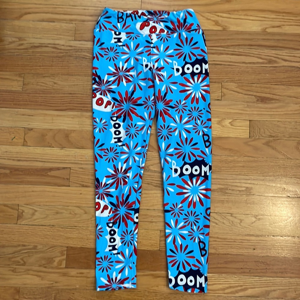 Patriotic leggings!! Like new!